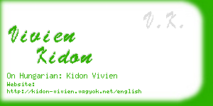 vivien kidon business card
